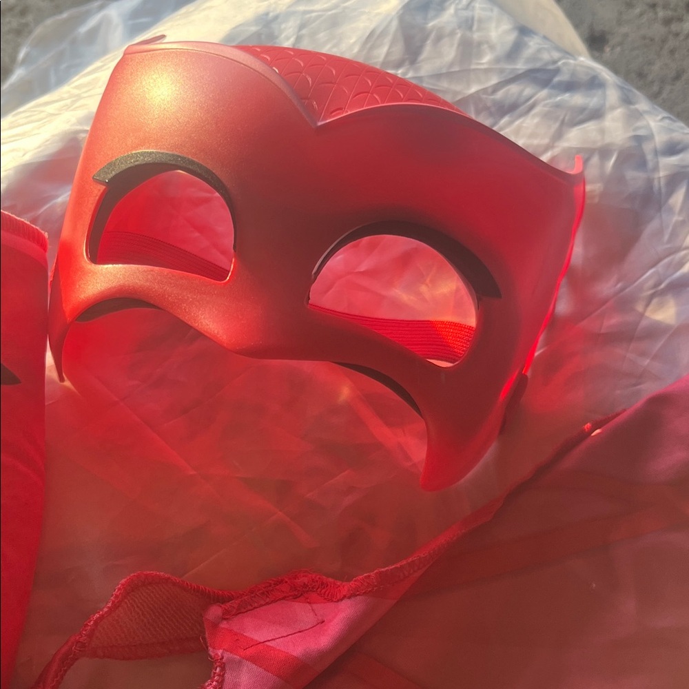 Red Superhero Mask Costume for Kids
